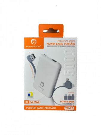 CARREGADOR PORTÁTIL POWER BANK 5.000mAh HMASTON